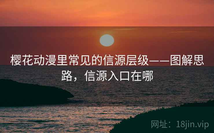 樱花动漫里常见的信源层级——图解思路，信源入口在哪
