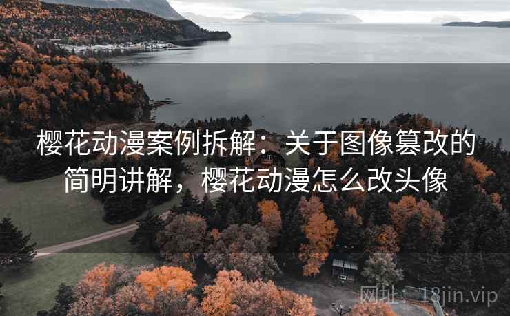 樱花动漫案例拆解：关于图像篡改的简明讲解，樱花动漫怎么改头像