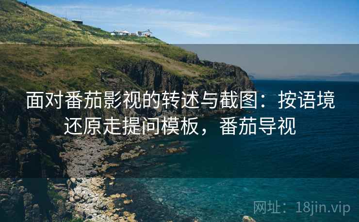 面对番茄影视的转述与截图：按语境还原走提问模板，番茄导视